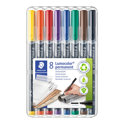 Artikelbild 2 für STAEDTLER Lumocolor® Folienstifte-Set farbsortiert permanent, 8 St., Artikelnummer 653131