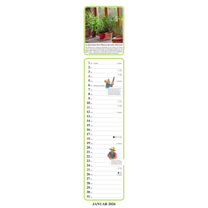 Artikelbild 2 für Streifenkalender Onkel Florians Gartenkalender 2026, 1 St., Artikelnummer 551529