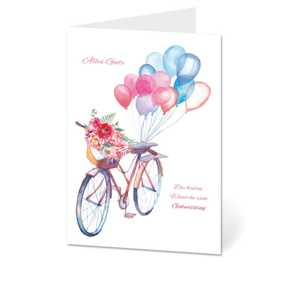Artikelbild für LUMA Geburtstagskarte Fahrrad LU1757 DIN B6, 1 St., Artikelnummer 403177