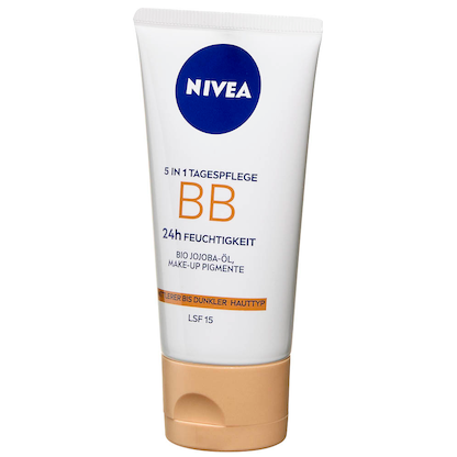 Artikelbild 5 für NIVEA BB MITTEL BIS DUNKEL 5IN1 24h FEUCHTIGKEIT LSF 15 Gesichtscreme 50,0 ml, Artikelnummer 578353