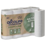 Artikelbild 1 für oecolife Küchenrollen 3-lagig, 4 Rollen, Artikelnummer 671699