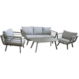 Artikelbild 1 für Garden Pleasure Loungegruppe ELIA hellgrau, dunkelgrau Metall, 14-teilig, Artikelnummer 137437