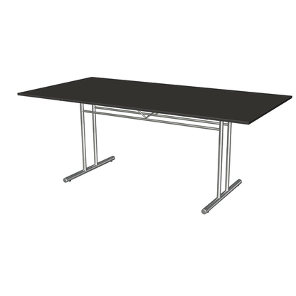 Artikelbild für Kerkmann Konferenztisch Lago anthrazit rechteckig, T-Fuß-Gestell chrom, 200,0 x 100,0 x 72,0 cm, Artikelnummer 308217