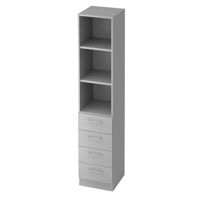 Artikelbild für HAMMERBACHER Regalschrank Gradeo, V7600/5/5/RE lichtgrau 40,6 x 42,0 x 200,4 cm, 1 St., Artikelnummer 233619