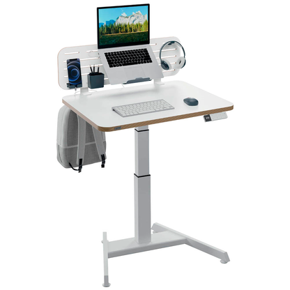 Artikelbild 9 für LEITZ Ergo elektrisch höhenverstellbarer Schreibtisch weiß rechteckig, A-Fuß-Gestell weiß 80,0 x 60,0 cm, Artikelnummer 401487