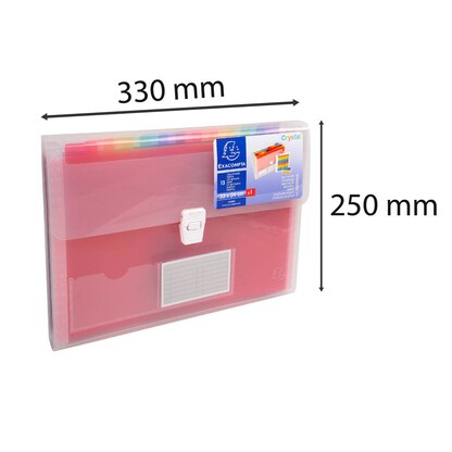 Artikelbild 3 für Exacompta Fächermappe Crystal 13 Fächer transparent, 1 St., Artikelnummer 680916