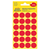 Artikelbild 1 für AVERY Zweckform Klebepunkte 3004 rot Ø 18,0 mm, 96 St., Artikelnummer 712091