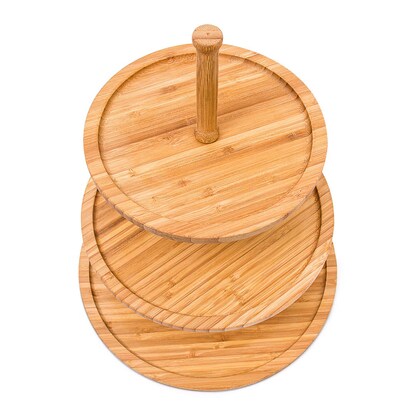 Artikelbild 3 für relaxdays Etagere braun Höhe: 37,0 cm, 1 St., Artikelnummer 561971