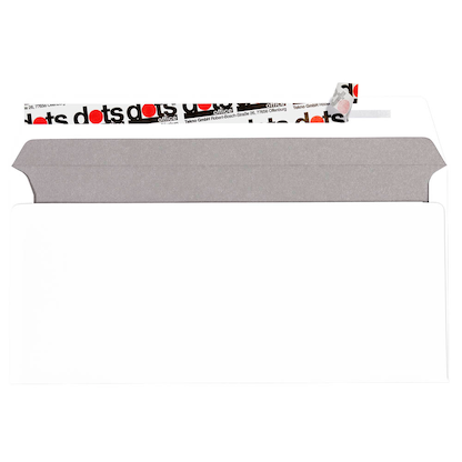 Artikelbild 4 für dots Briefumschläge DIN lang mit Fenster weiß haftklebend 250 St., Artikelnummer 118091