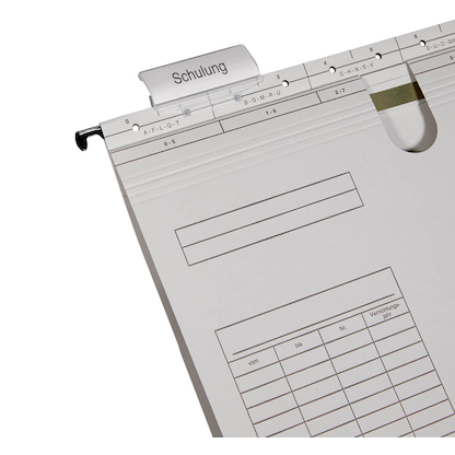 Artikelbild 5 für dots Hängehefter Karton lichtgrau DIN A4 1x kaufmännische Heftung, 50 St., Artikelnummer 538488