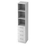 Artikelbild 1 für HAMMERBACHER Regalschrank Gradeo, V7600/W/W/RE weiß 40,6 x 42,0 x 200,4 cm, 1 St., Artikelnummer 233759