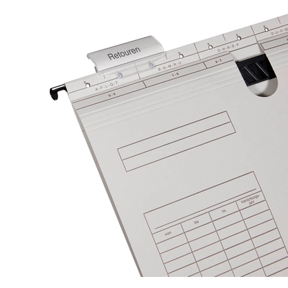 Artikelbild 3 für AKTION: dots Hängehefter Karton lichtgrau DIN A4 1x kaufmännische BZ-Heftung, 25 St., Artikelnummer 950451