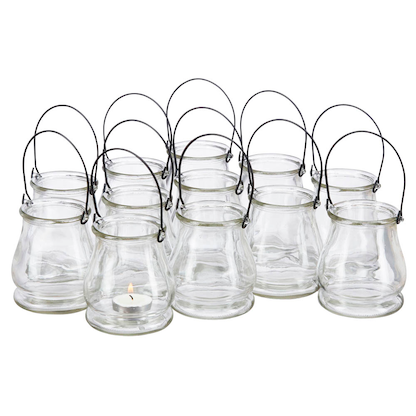 Artikelbild für relaxdays Windlichter transparent, 12 St., Artikelnummer 471884