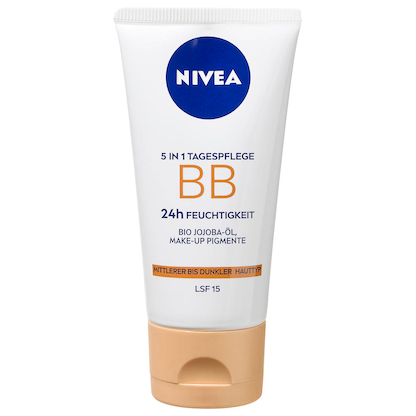 Artikelbild 4 für NIVEA BB MITTEL BIS DUNKEL 5IN1 24h FEUCHTIGKEIT LSF 15 Gesichtscreme 50,0 ml, Artikelnummer 578353