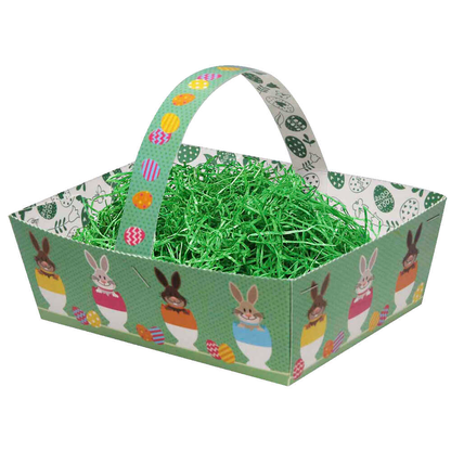 Artikelbild für Osterkörbchen aus Papier mit Ostergras, 1 St., Artikelnummer 252847