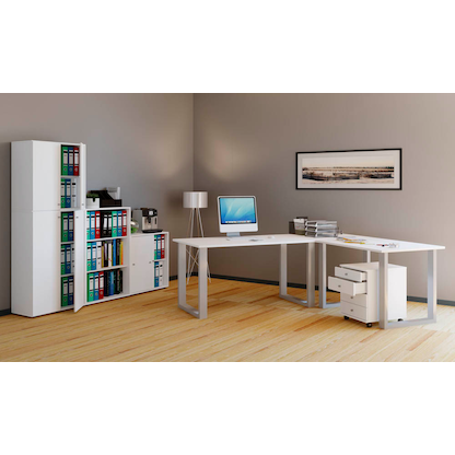 Artikelbild 5 für VCM my office Aktenschrank XL Lona, 913933 weiß 2 Fachböden 70,0 x 39,0 x 110,0 cm, Artikelnummer 857122