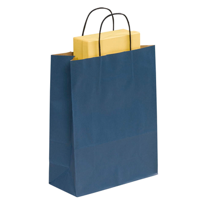 Artikelbild für VP Papier-Tragetaschen Toptwist blau 24,0 x 31,0 cm, 50 St., Artikelnummer 228908