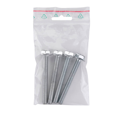 Artikelbild für Druckverschlussbeutel 50 µm 16,0 x 22,0 cm, mit Euroloch, 100 St., Artikelnummer 648006