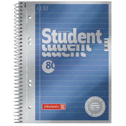 Artikelbild 2 für BRUNNEN Collegeblöcke Student Premium Kleinformat liniert DIN A5 Innenrand, 5 Blöcke, Artikelnummer 485706