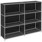 Artikelbild 1 für viasit Aktenregal System4 schwarz 152,9 x 40,4 x 118,2 cm, 1 St., Artikelnummer 275691
