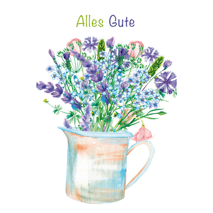 Artikelbild 2 für LUMA Glückwunschkarte Alles Gute LU1975 DIN B6, 1 St., Artikelnummer 403797