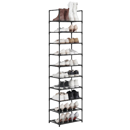 Artikelbild für SONGMICS Schuhregal schwarz 45,0 x 28,0 x 173,0 cm, 1 St., Artikelnummer 260966