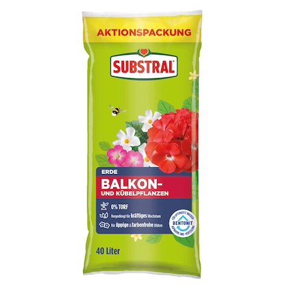 Artikelbild für SUBSTRAL® Balkon- und Kübelpflanzen Blumenerde 40,0 l, Artikelnummer 776561