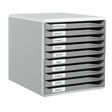 Artikelbild 1 für LEITZ Schubladenbox Form Set dunkelgrau 52810089, DIN A4 mit 10 Schubladen, 1 St., Artikelnummer 331983