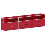 Artikelbild 1 für viasit Sideboard System4, 496623 rubinrot 227,9 x 40,4 x 62,0 cm, 1 St., Artikelnummer 502033