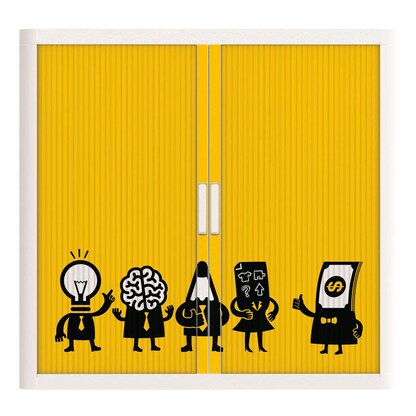 Artikelbild 3 für PAPERFLOW easyOffice Business Rollladenschrank 62256 2 Fachböden 110,0 x 41,5 x 104,0 cm, Artikelnummer 210357