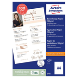 Artikelbild 1 für AVERY Zweckform Inkjetpapier InkJet Bewerbungspapier DIN A4 100 g/qm 200 Blatt, Artikelnummer 698050