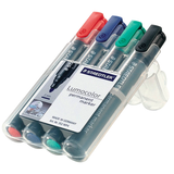Artikelbild 1 für STAEDTLER Lumocolor Permanentmarker farbsortiert 2,0 mm, 4 St., Artikelnummer 455337