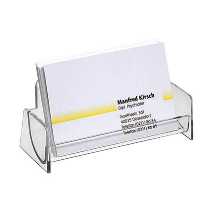 Artikelbild für SIGEL Visitenkartenhalter glasklar, für bis zu 50 Visitenkarten, Artikelnummer 421164