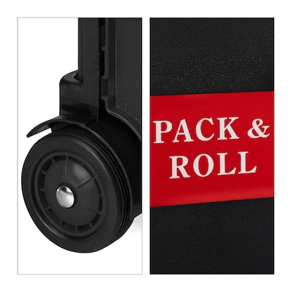 Artikelbild 9 für relaxdays Einkaufstrolley Kunststoff schwarz 45,0 x 38,0 x 99,0 cm, Artikelnummer 361851