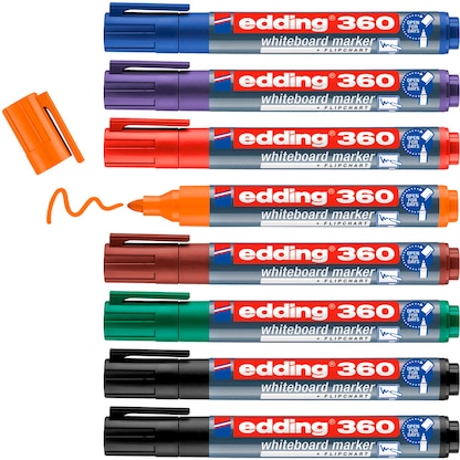 Artikelbild für edding 360 Whiteboard-Marker farbsortiert 1,5 - 3,0 mm, 8 St., Artikelnummer 511166
