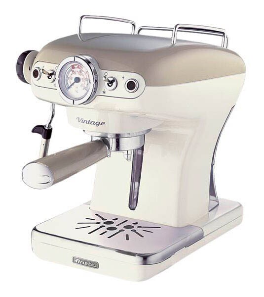 Ariete Vintage Siebträgermaschine weiß | office discount