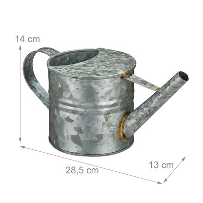 Artikelbild 3 für relaxdays Gießkanne silber 1,3 l, Artikelnummer 440101