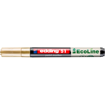 Artikelbild 3 für edding 51 EcoLine Lackmarker gold 1,0 - 2,0 mm, 1 St., Artikelnummer 661047