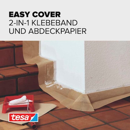 Artikelbild 3 für tesa EASY COVER® UNIVERSAL S Abdeckpapier braun 15,0 cm x 20,0 m 1 Rolle, Artikelnummer 724086