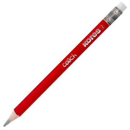 Artikelbild für Kores® COACH Bleistifte HB rot mit Radierer, 12 St., Artikelnummer 767217