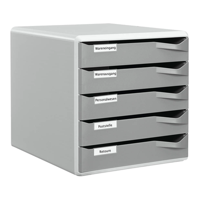 Artikelbild für LEITZ Schubladenbox Post Set dunkelgrau 52800089, DIN A4 mit 5 Schubladen, 1 St., Artikelnummer 331934
