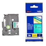 Artikelbild 1 für brother Schriftband TZe-721 TZE721, 9 mm, schwarz auf grün, 1 St., Artikelnummer 653501