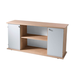 Artikelbild 1 für HAMMERBACHER Sideboard Prokura, VSB2T/N/S/SG nussbaum, silber 166,1 x 44,8 x 84,0 cm, 1 St., Artikelnummer 978577