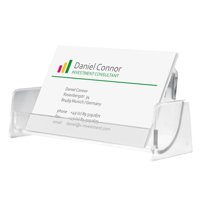 Artikelbild 3 für SIGEL Visitenkartenhalter glasklar, für bis zu 50 Visitenkarten, Artikelnummer 421164