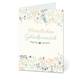 Artikelbild 1 für LUMA Glückwunschkarte Blumen LU2163 DIN B6, 1 St., Artikelnummer 403367