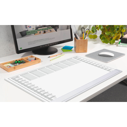 Artikelbild 2 für SIGEL Schreibtischunterlage Protect 2026/2027 weiß Papier 59,5 x 41,0 cm, 40 Blatt, Artikelnummer 585731