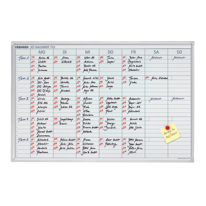 Artikelbild für FRANKEN Monatsplaner, Monats-, Wochen-, Tageseinteilung 90,0 x 60,0 cm, Artikelnummer 670376