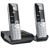 Artikelbild 1 für Gigaset COMFORT 500A duo Schnurloses Telefon-Set mit Anrufbeantworter schwarz-silber, Artikelnummer 718983