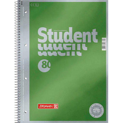 Artikelbild 2 für BRUNNEN Collegeblock Student Premium Lineatur 20 blanko DIN A4 ohne Rand, 1 Block, Artikelnummer 308017