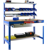 Artikelbild 1 für Simonrack Werkbank SIMONWORK BT1 BOX 1200 blau 1 Schublade 121,0 x 61,0 x 144,5 cm, Artikelnummer 786192